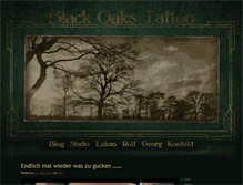 Tablet Screenshot of blackoakstattoo.com